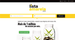 Desktop Screenshot of listaamarela.com.br