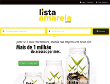 Tablet Screenshot of listaamarela.com.br